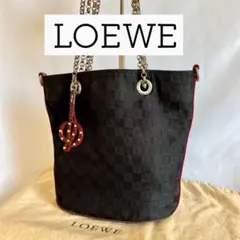 【大人気】ロエベ アナグラム ブラック ショルダーバッグ トート LOEWE