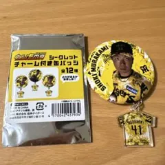 ウル虎の夏 シークレットチャーム付き缶バッジ 村上頌樹投手