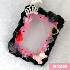 ホイップデコ B8 硬質トレカケース ブラック(黒)グレー×レッド（赤）009