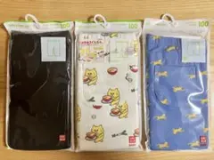 ユニクロ　レギンス　100センチ×3個　ノラネコぐんだん