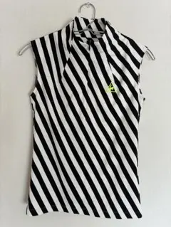 【le coq sportif】ノースリーブ　モックネック　ハーフジップ　S