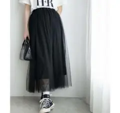 wego 2wayメッシュロングスカート