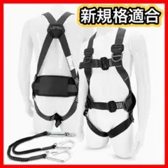 【新規格適合】フルハーネスセット 墜落制止用器具 ハーネス 安全帯 高所安全作業