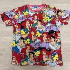 東京ディズニーリゾート リトルマーメイド 総柄Tシャツ