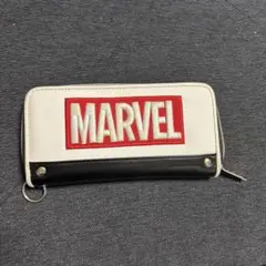 MARVEL 長財布 ホワイト/ブラック