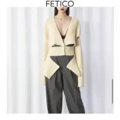 【完売品】FETICO ニット　カーディガン カーディガン FTC244―0725 | FETICO (Women