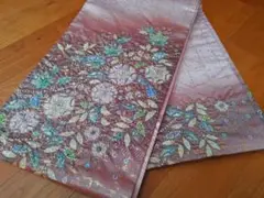 パネル ニューアートフレーム ナチュラル O-1004 袋帯 美しい辻が花 暈