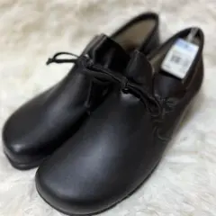 新品 プリマドンナ コンフォートシューズ 幅広 ソフトレザー 黒 ラウンドトゥ