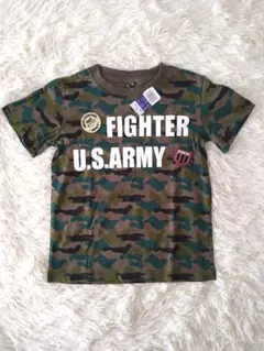 【新品未使用】子供服 迷彩柄 Tシャツ 110