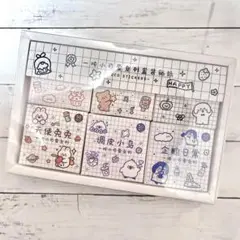 シール フレークシール 185枚 キュートアニマルセット