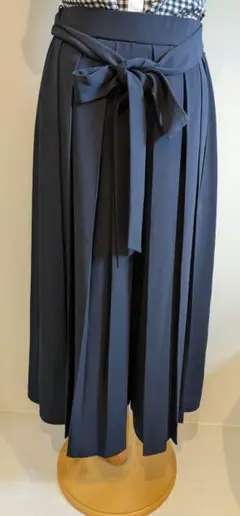 *ナラカミーチェ スカート見えするパンツ 濃紺ロング丈 サイズ1*