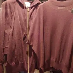 ベイジ　BEIGE ニット　パーカー　セット