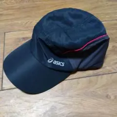 asics 通気性キャップ 黒　Ｌ