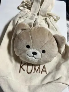 KUMA クマの顔 ショルダーバッグ　子供用バッグ