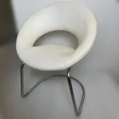 ホワイト合成皮革オフィスチェア