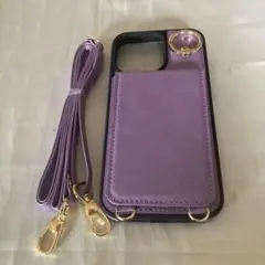 iPhone15pro max用スマホケース 6.7インチ対応 パープル