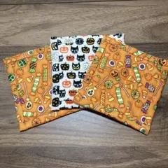 ハンドメイド ハロウィン コースター3枚セット