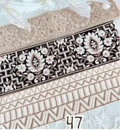 インド刺繍リボン25センチ3本