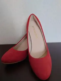 パンプス　美品　24センチ　スエード