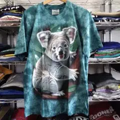 新品 タイダイ染め 総柄 アニマル コアラ プリントＴシャツ サイズXL