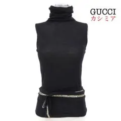グッチ GUCCI カシミヤ タートルネック ニット スパンコール装飾