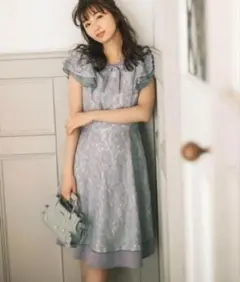 MISCH MASCH フリル袖 Aラインワンピース