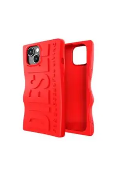 DIESEL iPhone15 シリコンケース RED