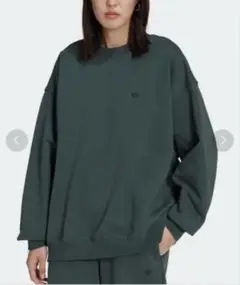 値引き！ 未使用級 adidas グリーン スウェット J/M