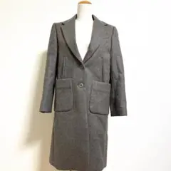 美品 マイダルタニアン 通勤通学 リアルクローズ シンプル クール ウールコート