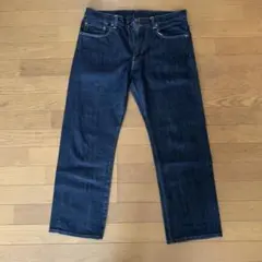 Levi's 505ダークブルー ストレートデニム