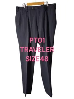 美品 PT01 TRAVELER トラベラー チャコールグレー サイズ48