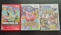 Wii ゲーム3本セット マリオ カービィ スマブラ