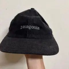 patagonia コーデュロイ キャップ 黒