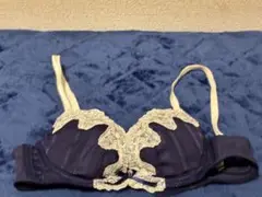 ✨ネイビー レース装飾 ブラジャー　B75✨