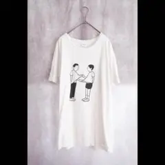 noritake ノリタケ　デザイン　イラスト　Tシャツ　白　ロゴ