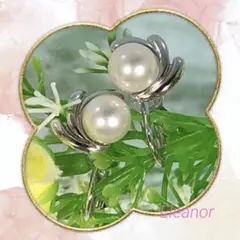 ミキモトイヤリング✨ エレガントなパールイヤリング✨