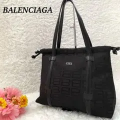 【極美品】BALENCIAGA ハンドバッグ キャンバス ブラウン