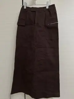 MICHEL KLEIN parisダークブラウン タイトスカート 38