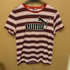 美品！PUMA カラフルストライプ 半袖Tシャツ　160
