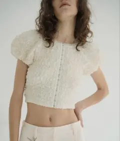 CLANE SHIRRING PUFF TOPS