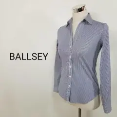 BALLSEYトゥモローランド美品ストライプ柄オープンカラーシャツ36サイズS