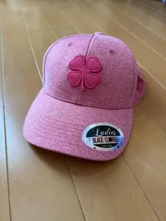 BC クローバー刺繍 ピンクキャップ