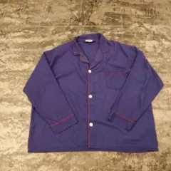 McGREGOR CLASSICS サテンパイピング長袖シャツ ネイビ　4492