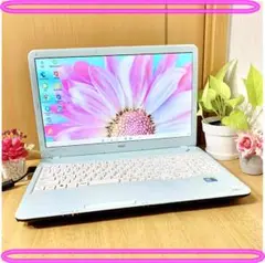 t70✨美品限定1台⭐️めちゃ可愛いエアリーブルー⭐️i5設定済みノートパソコン