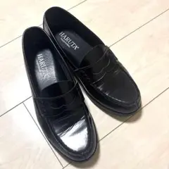 HARUTA ブラック ローファー 25.5