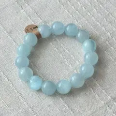 無着色アクアマリン　ブレスレット