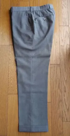 ビームスエフ　ウールスラックス　グレー　サイズ46