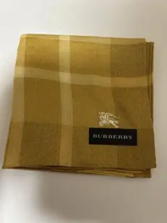 BURBERRY チェック柄 ハンカチ イエロー系