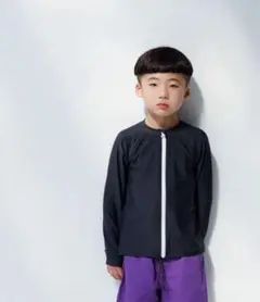ローリーズファーム☆SWIM ラッシュガード　チャコール　110