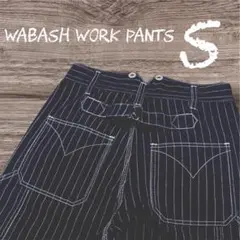 S　ウォバッシュ　パンツ　デニム 　アメカジ　ストライプ　ヒッコリー　バイカー